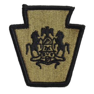 Army Patch: Pennsylvania National Guard, embroidered on OCP