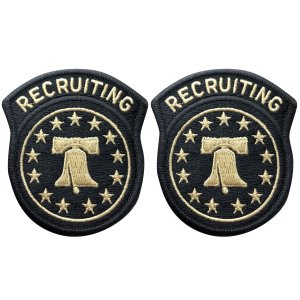 Army Patch: Recruiting Command, embroidered on OCP