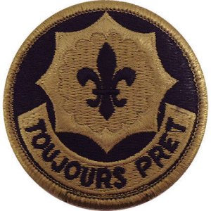 Army Patch: Second Cavalry Regiment, embroidered on OCP