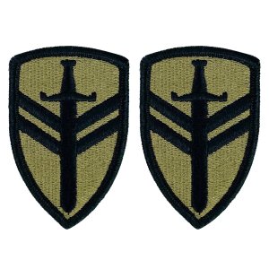 Army Patch: Second Support Command, embroidered on OCP