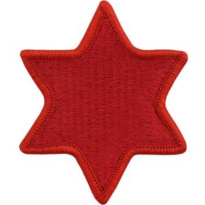 Army Patch: Sixth Infantry Division, color