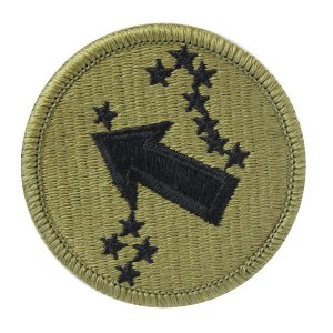 Army Patch: US Pacific Western Command, embroidered on OCP