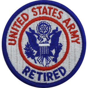 Army Patch: US Retiree, color