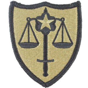 Army Patch: US Trial Defense Service, embroidered on OCP