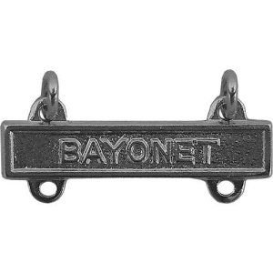 Army Qualification Bar: Bayonet, mirror finish