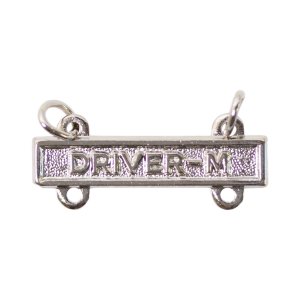 Army Qualification Bar: Driver M, mirror finish