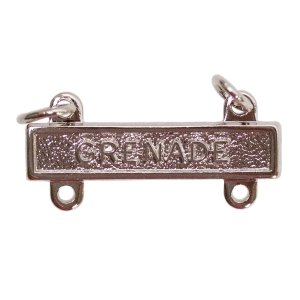 Army Qualification Bar: Grenade, mirror finish