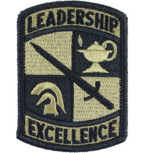 Army ROTC Patch: Leadership Excellence, embroidered on OCP