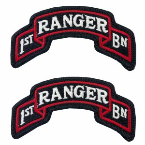 Army Scroll Patch: First Ranger Battalion 75th Infantry, color