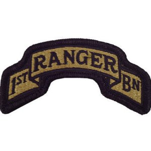 Army Scroll Patch: First Ranger Battalion 75th Infantry Scroll, OCP