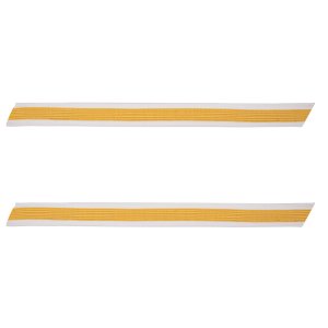 Army Service Stripe: Gold Embroidered on White, male, set of 1