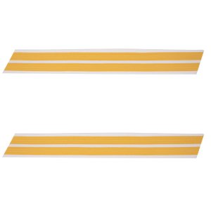 Army Service Stripe: Gold Embroidered on White, male, set of 2