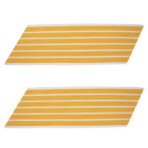 Army Service Stripe: Gold Embroidered on White, male, set of 6
