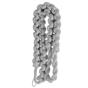 Army Shoulder Cord: 2723 Interwoven White, thick