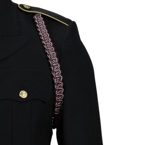 Army Shoulder Cord: Medical, maroon and white