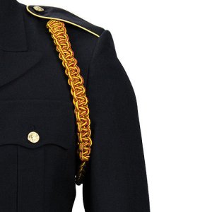 Army Shoulder Cord: Ordnance, crimson and yellow