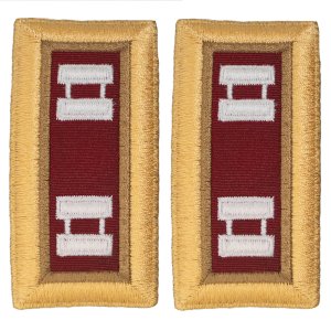 Army Shoulder Strap: Captain Logistics, female