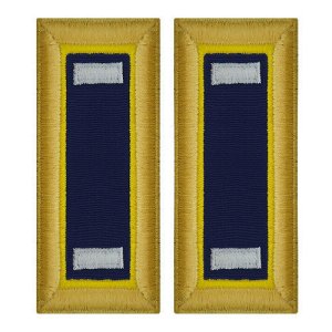 Army Shoulder Strap: First Lieutenant Chemical, female