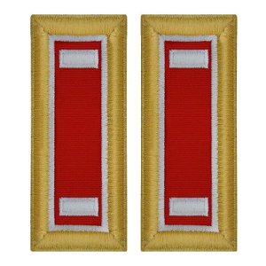 Army Shoulder Strap: First Lieutenant Engineer, female