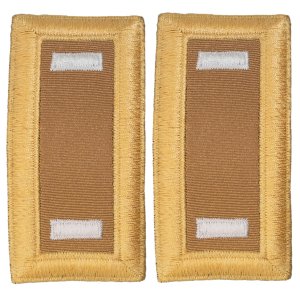 Army Shoulder Strap: First Lieutenant Quartermaster, female