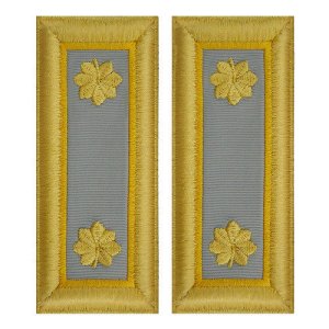 Army Shoulder Strap: Major Finance, female