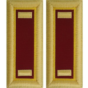 Army Shoulder Strap: Second Lieutenant Transportation