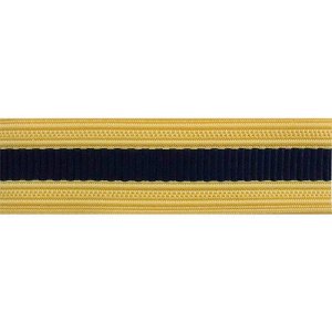 Army Sleeve Braid: Adjutant General, dark blue and gold