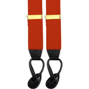 Army Suspenders: Signal, leather ends