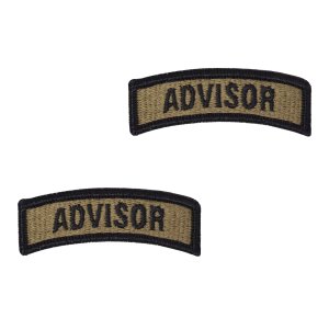 Army Tab: Advisor, embroidered on OCP