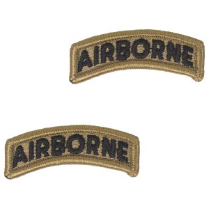 Army Tab: Airborne, embroidered on OCP