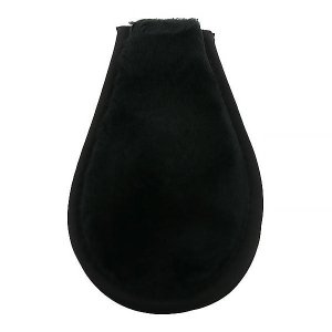 Ceremonial Ear Flap: Black with Elastic Band