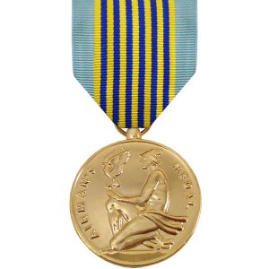 Decorations Full Size Medal: Airman''s Medal, 24k Gold Plated