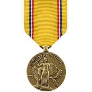 Decorations Full Size Medal: American Defense Service