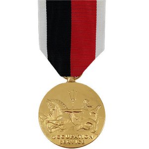 Decorations Full Size Medal: and WWII Occupation, 24k Gold Plated