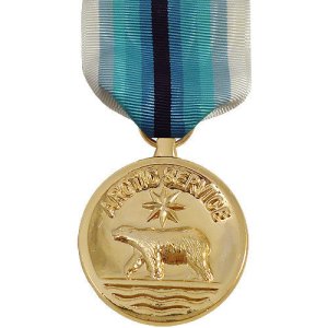 Decorations Full Size Medal: Arctic Service, 24k Gold Plated