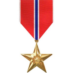 Decorations Full Size Medal: Bronze Star, 24k Gold Plated