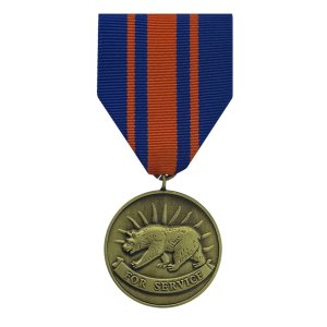 Decorations Full Size Medal: California National Guard Service Medal