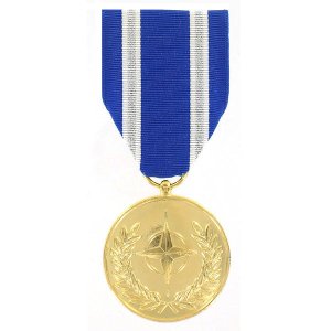 Decorations Full Size Medal: NATO Non-Article 5 Medal for Afghanistan, 24k Gold Plated