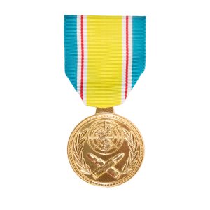 Decorations Full Size Medal: Republic of Korea War Service No Device 24k Gold Plated