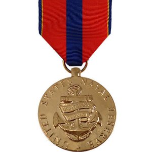 Decorations Full Size Medal: Reserve Meritorious Service, 24k Gold Plated