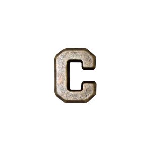 Decorations Letter C Attachment for Ribbon and Full Size Medal 1/4