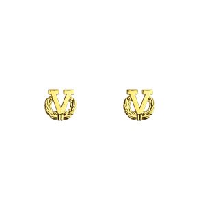 Decorations Letter V Attachment with Wreath for Ribbon and Full Size Medal 5/16
