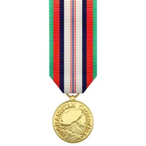 Decorations Miniature Medal: 24k Gold Plated: Afghanistan Campaign