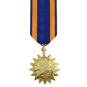Decorations Miniature Medal: 24k Gold Plated: Air Medal