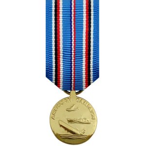 Decorations Miniature Medal: 24k Gold Plated: American Campaign