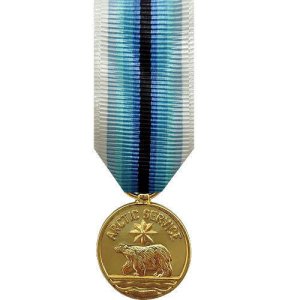 Decorations Miniature Medal: 24k Gold Plated: Arctic Service