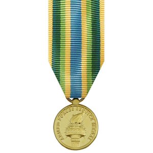 Decorations Miniature Medal: 24k Gold Plated: Armed Forces Service