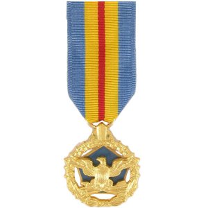 Decorations Miniature Medal: 24k Gold Plated: Defense Distinguished Service