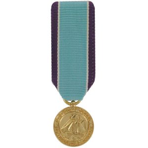 Decorations Miniature Medal: 24k Gold Plated: Distinguished Service