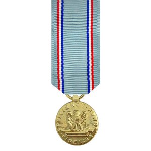 Decorations Miniature Medal: 24k Gold Plated: Good Conduct